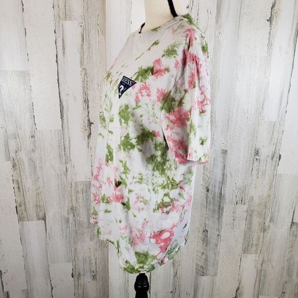 Guess Tie Dye Logo Tee Sz M - Picture 4 of 9